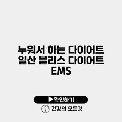 누워서 하는 다이어트 일산 블리스 다이어트 EMS
